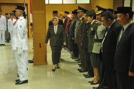 Pengukuhan Paskibra Kota Cimahi 2014