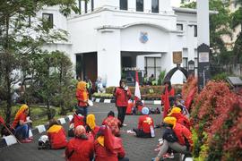 Aksi Demo Buruh