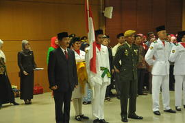 Pengukuhan Paskibra Kota Cimahi 2014