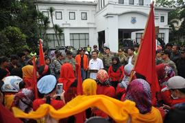 Aksi Demo Buruh