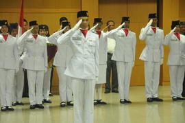 Pengukuhan Paskibra Kota Cimahi 2014